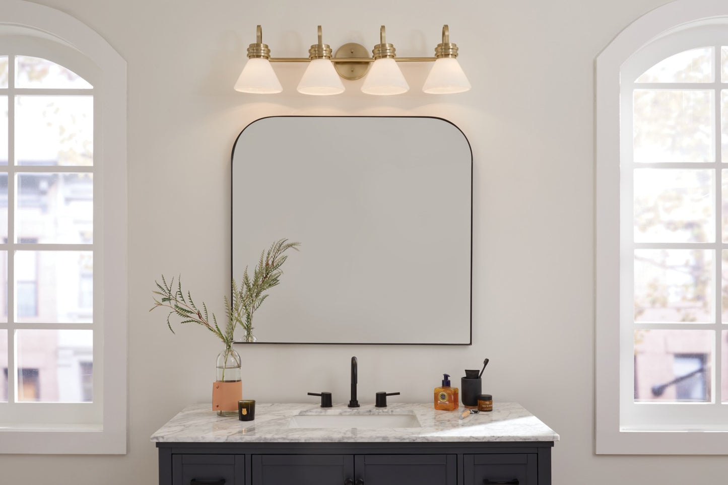 Kichler - 55156CPZ - Four Light Bath - Farum - Champagne Bronze