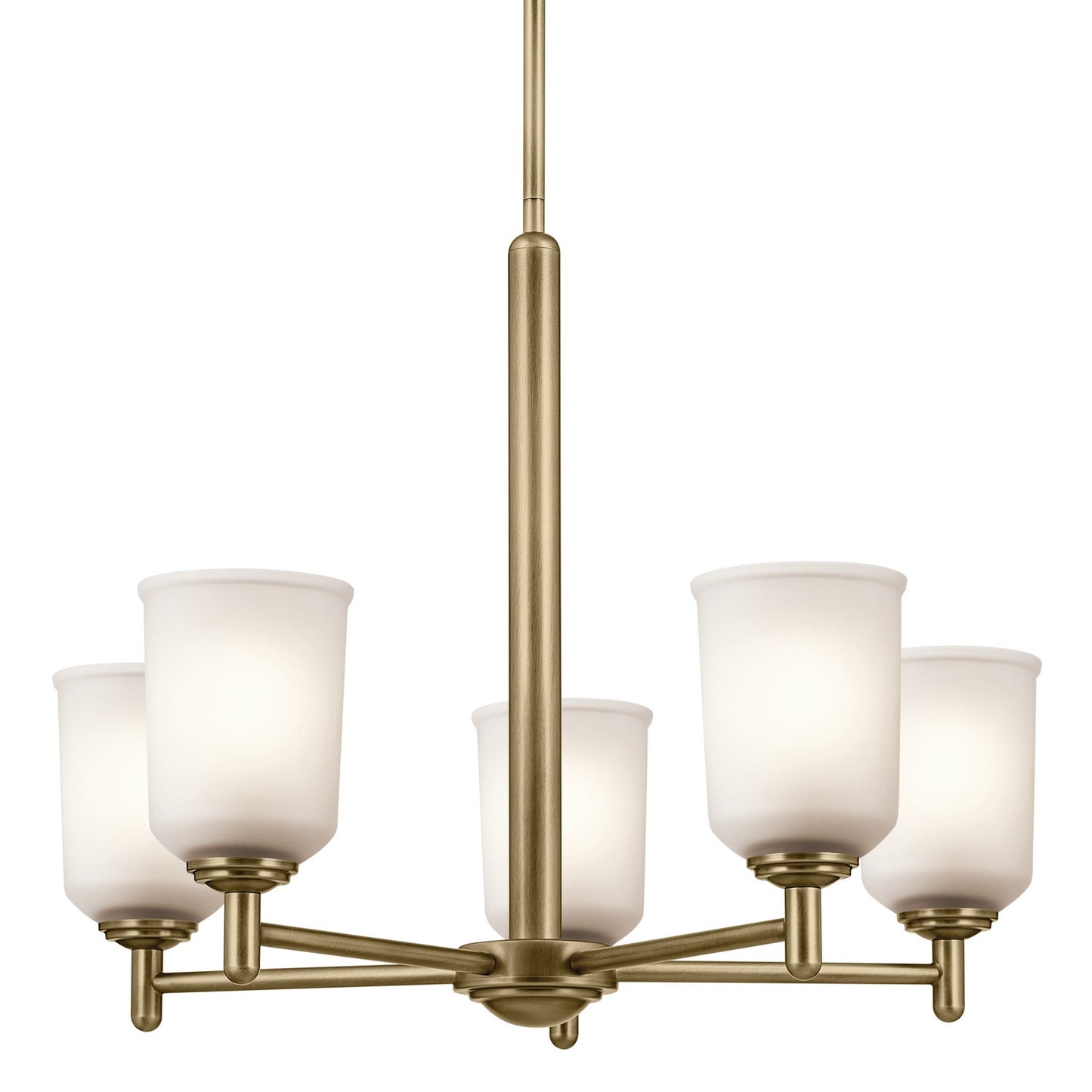 Kichler - 43671NBR - Five Light Chandelier - Shailene - Natural Brass