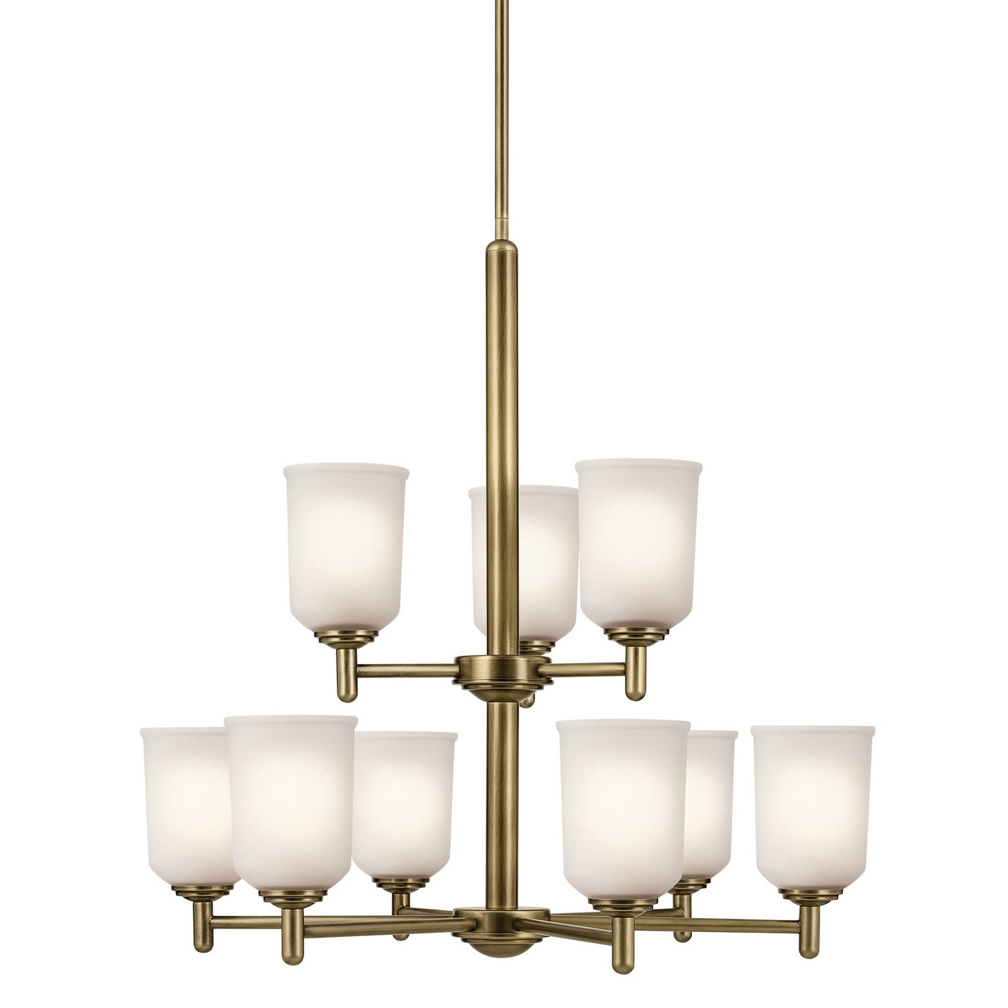 Kichler - 43672NBR - Nine Light Chandelier - Shailene - Natural Brass