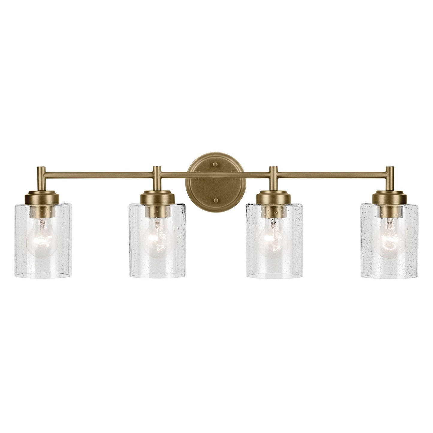 Kichler - 45887NBR - Four Light Bath - Winslow - Natural Brass