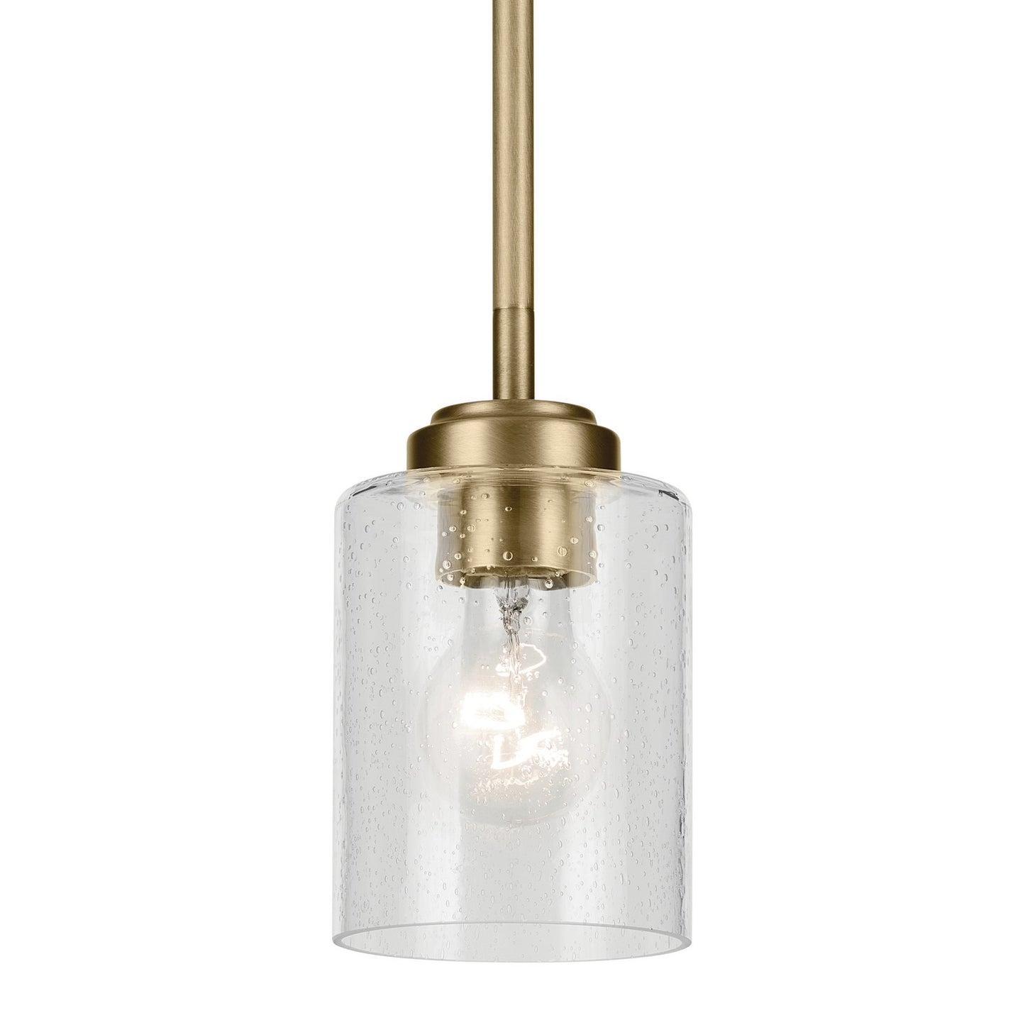 Kichler - 44032NBR - One Light Mini Pendant - Winslow - Natural Brass