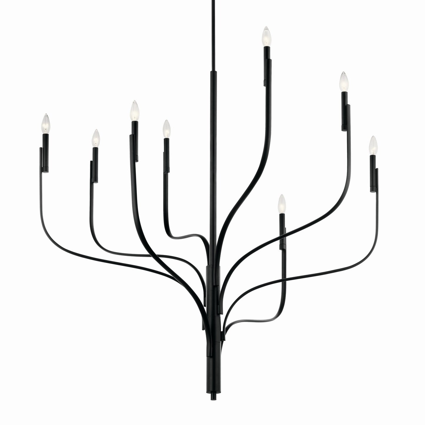 Kichler - 52675BK - Eight Light Chandelier - Livadia - Black