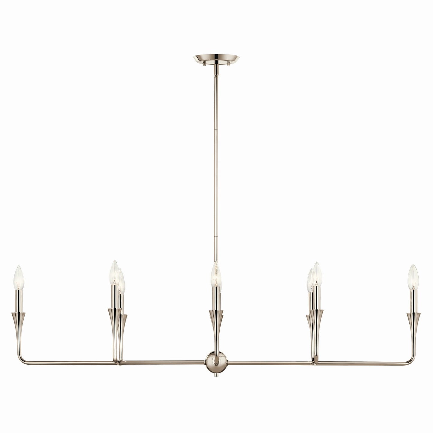 Kichler - 52693PN - Eight Light Linear Chandelier - Alvaro - Polished Nickel