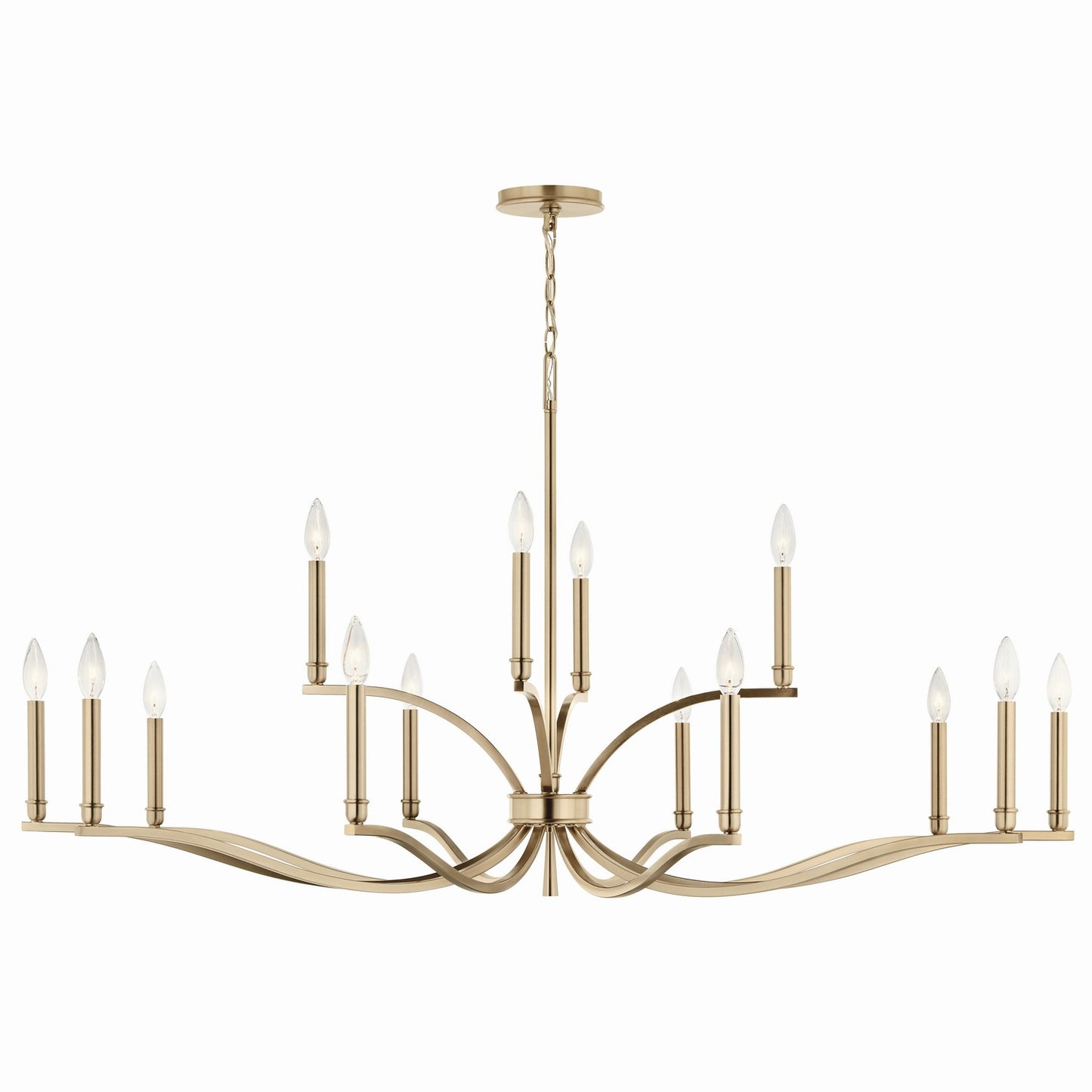 Kichler - 52698CPZ - 14 Light Chandelier - Malene - Champagne Bronze