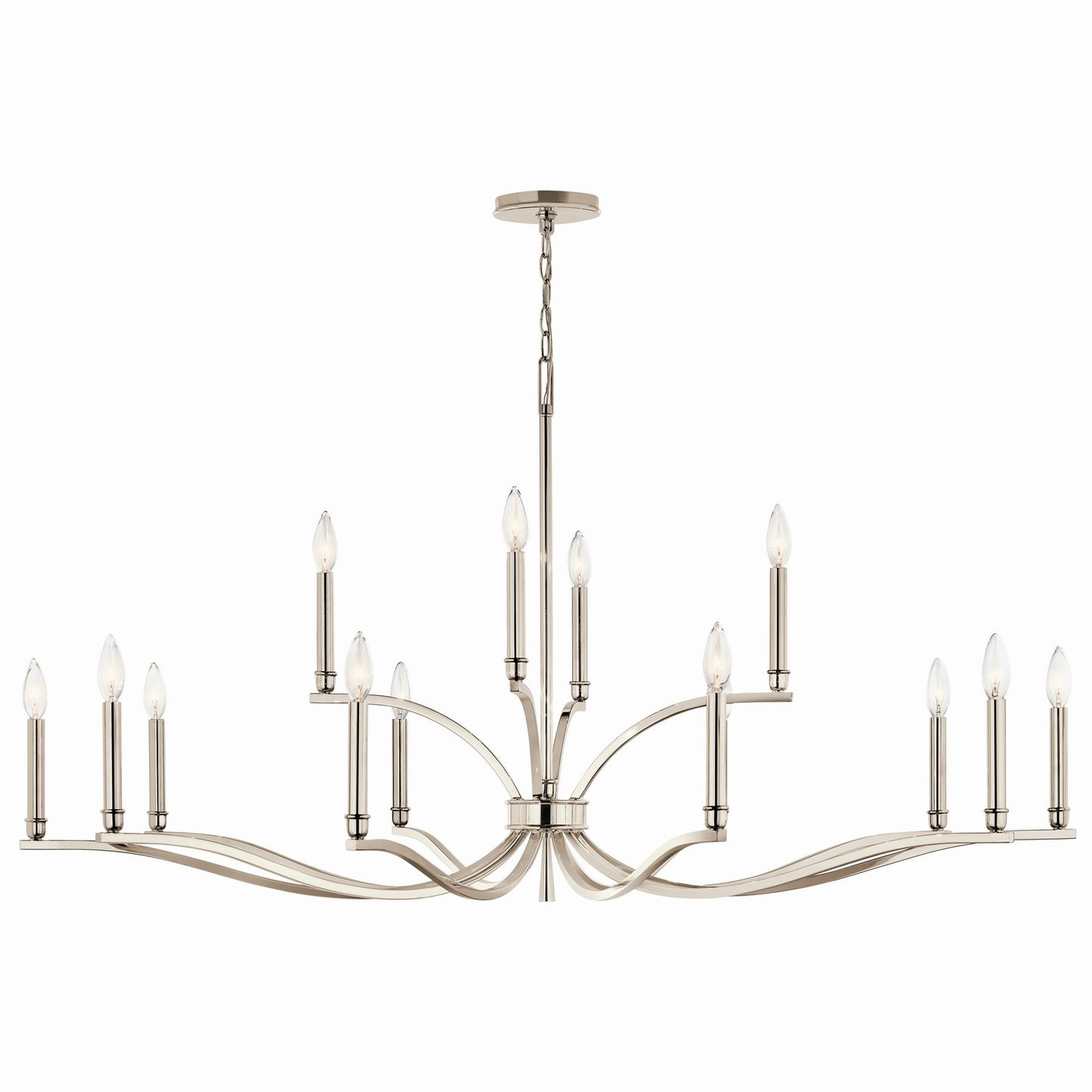 Kichler - 52698PN - 14 Light Chandelier - Malene - Polished Nickel