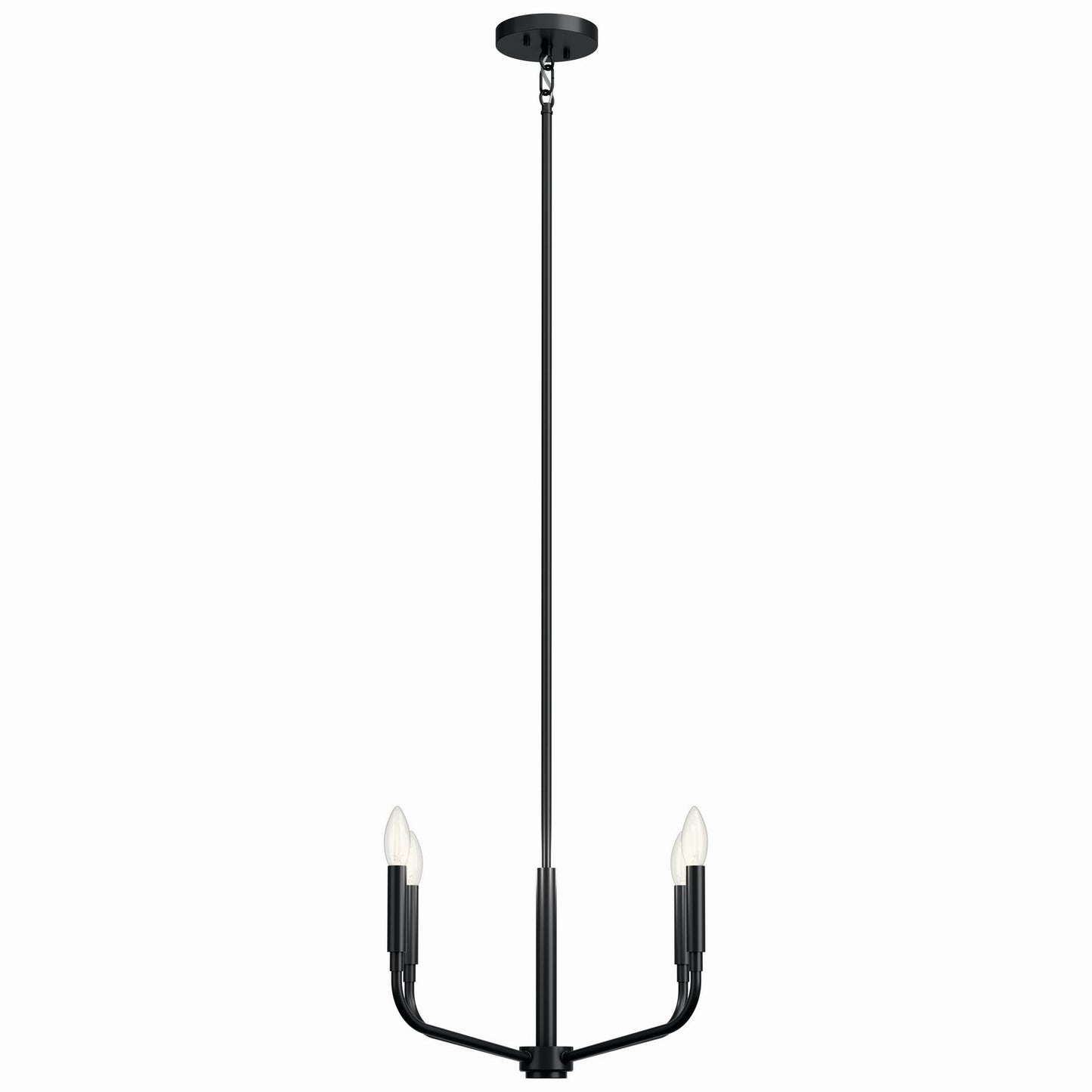 Kichler - 52716BK - Four Light Chandelier/Semi Flush Mount - Madden - Black