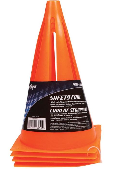 9" Safety Cone 4 Pack