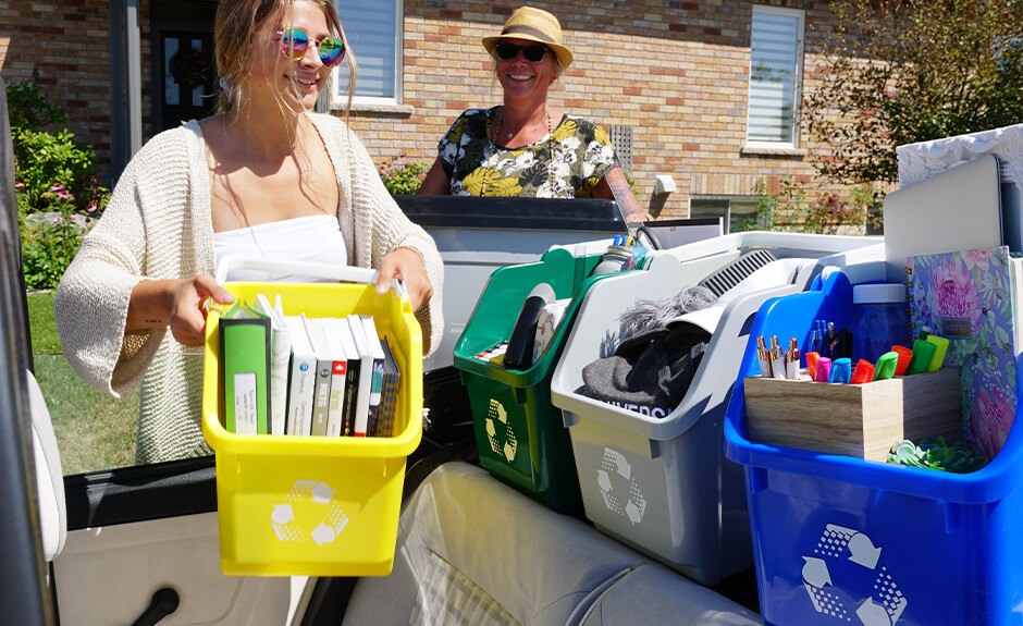 Stackable Recycling Bin Yellow