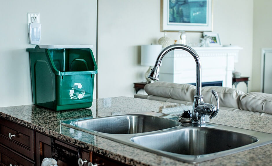 Stackable Recycling Bin Dark Green