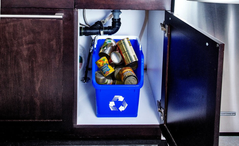 Stackable Recycling Bin Dark Green