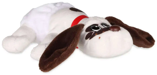 Pound Puppies Newborn White Brown Spots