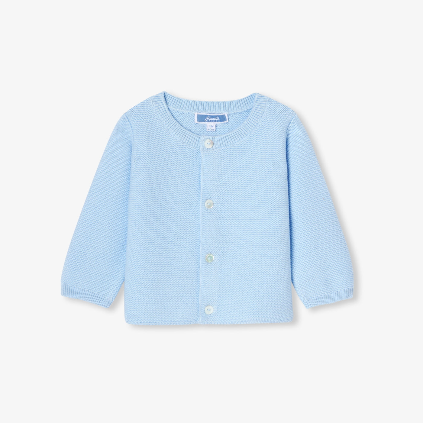 Baby boy cotton cardigan - jacadi light blue