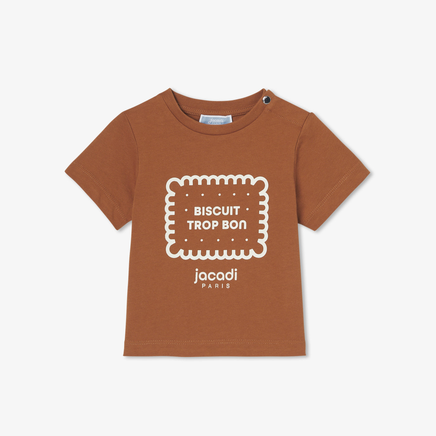 Baby boy cotton T-shirt - cognac