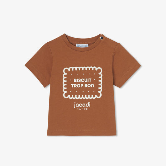 Baby boy cotton T-shirt - cognac