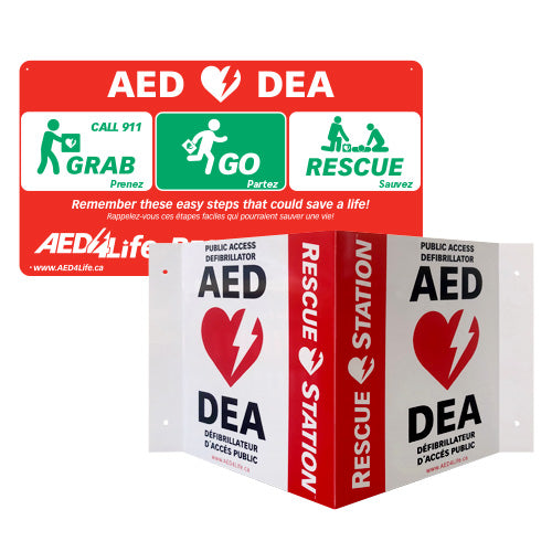 RescueStation™  AED Sign Package