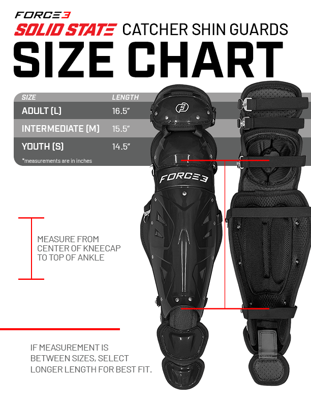 Solid State Defender Catcher Shin Guards with Dupont™ Kevlar®