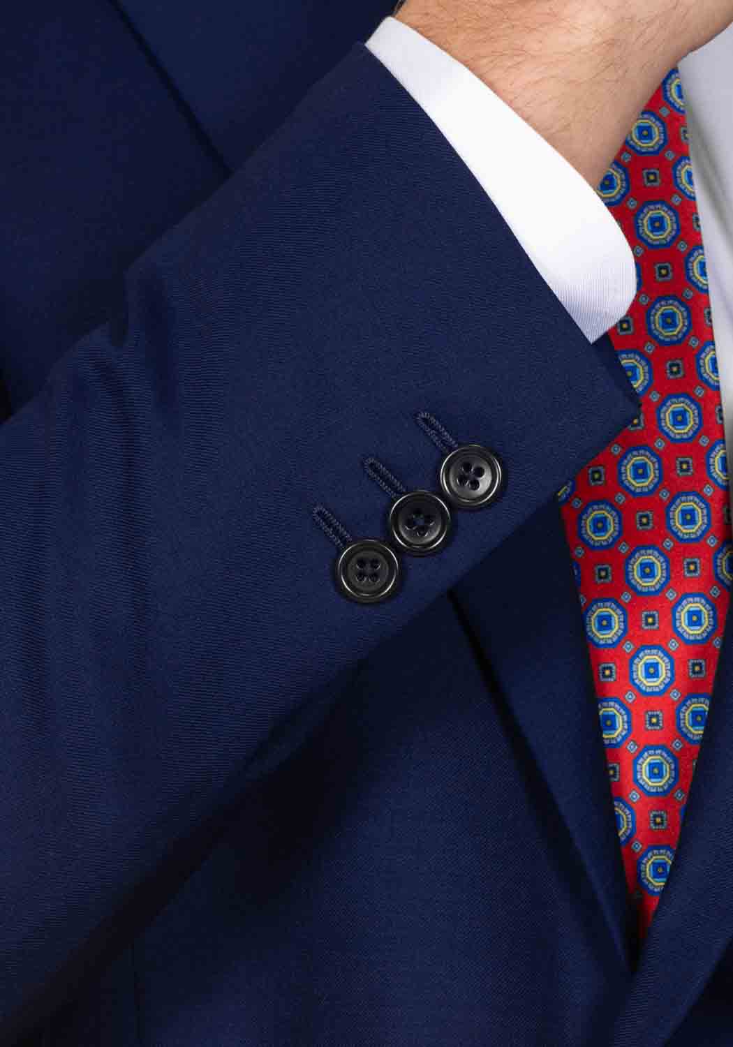 Signature Navy Blue Solid Suit