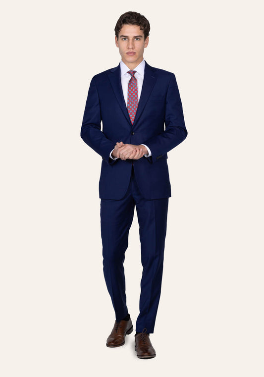 Signature Navy Blue Solid Suit