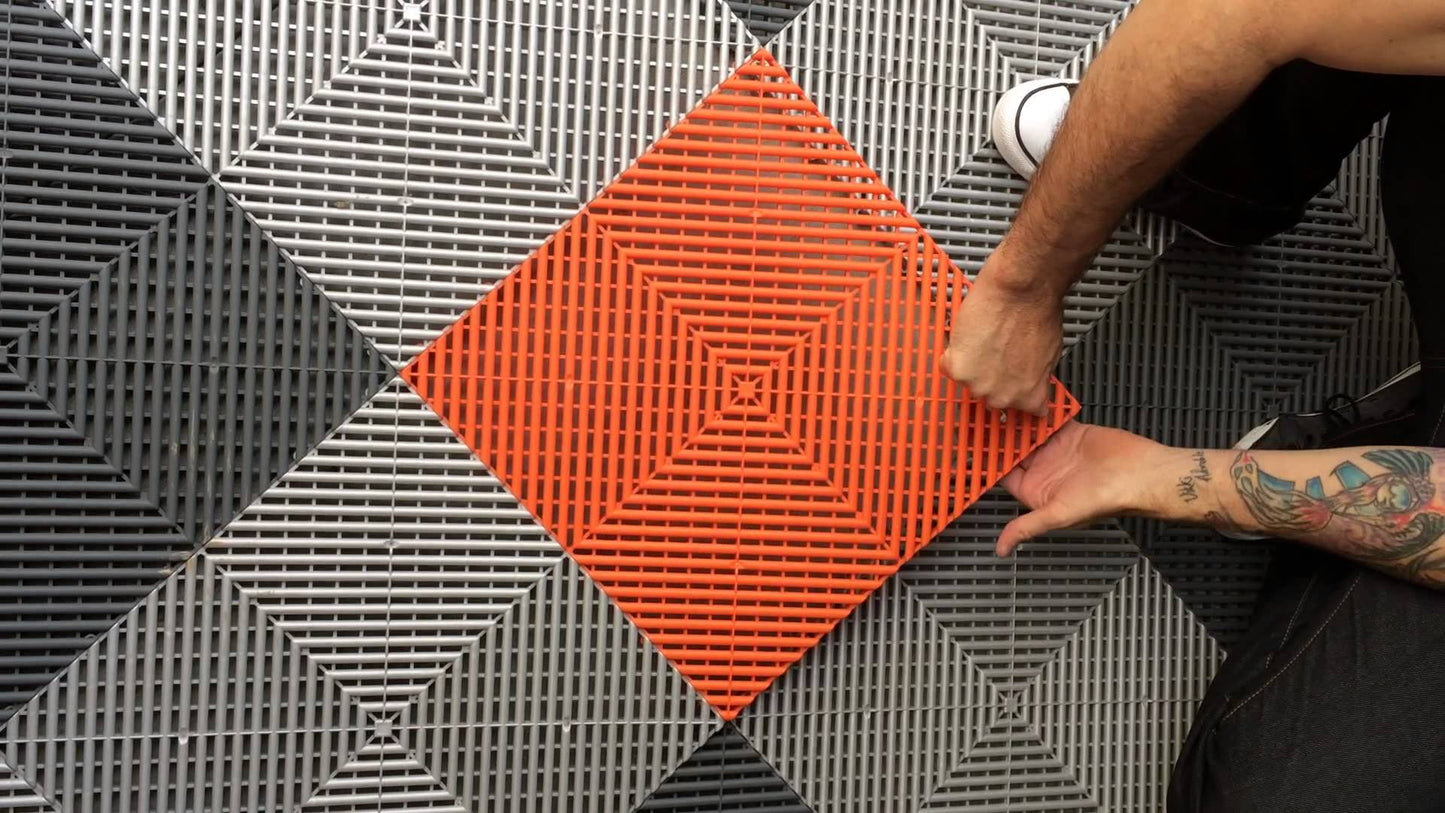 SwissTrax RibTrax Floor Tiles 15"x15"