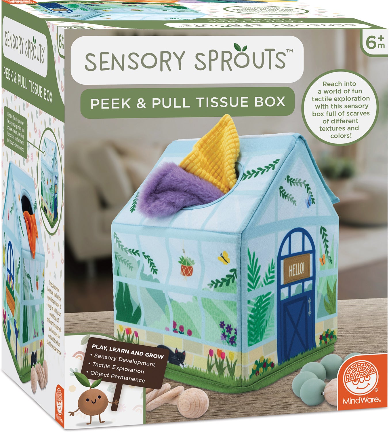 Sensory Peek and Pull Tissue Box