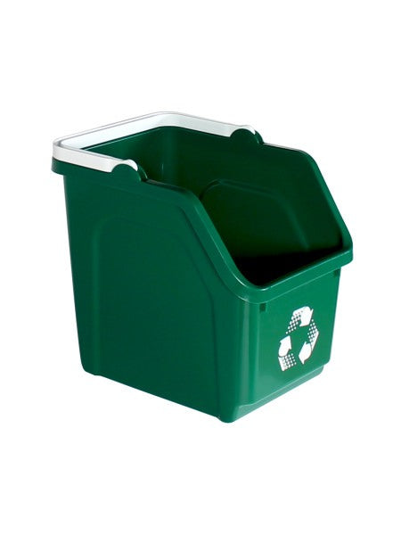 Stackable Recycling Bin Dark Green