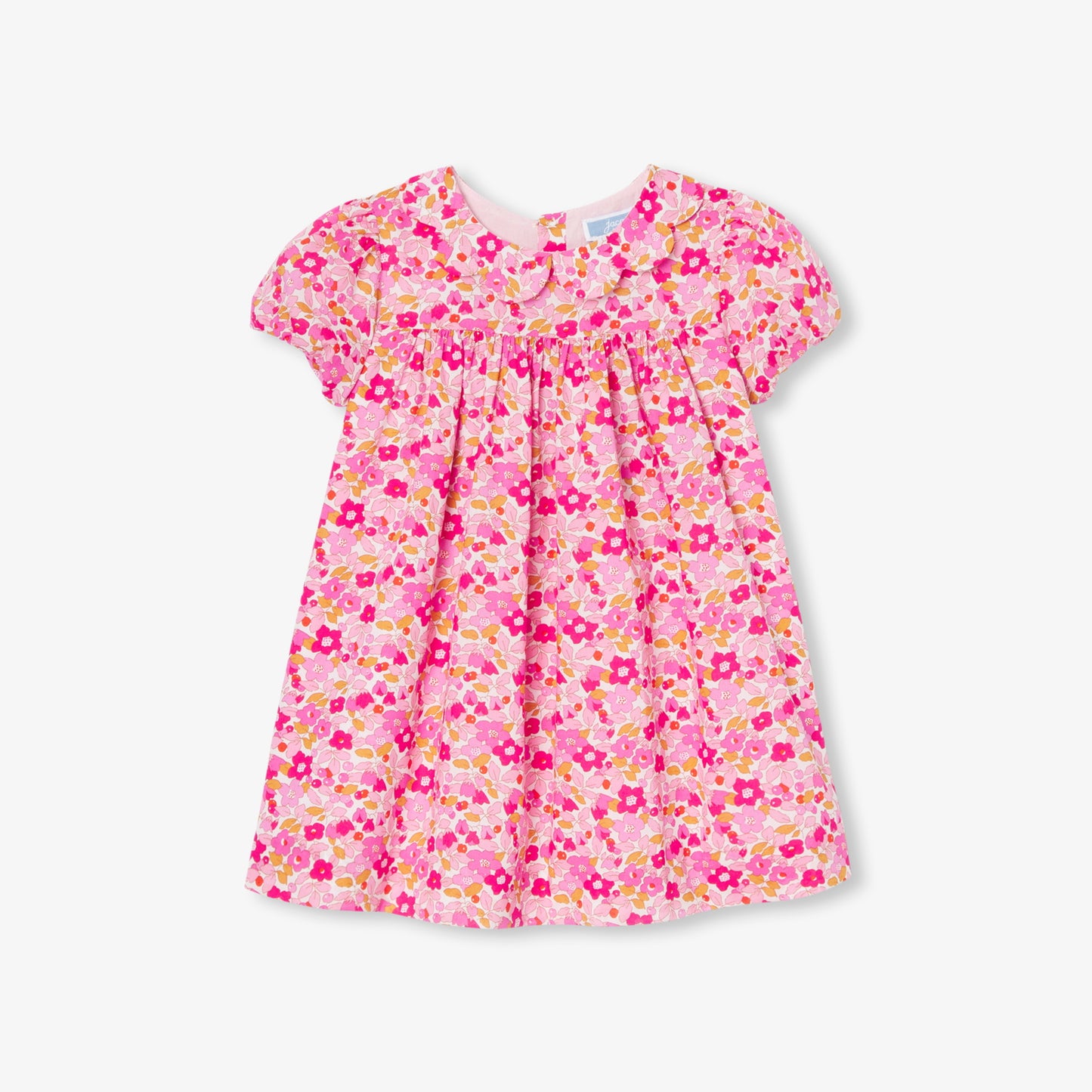 Baby girl dress in Liberty fabric - pink/multicolour