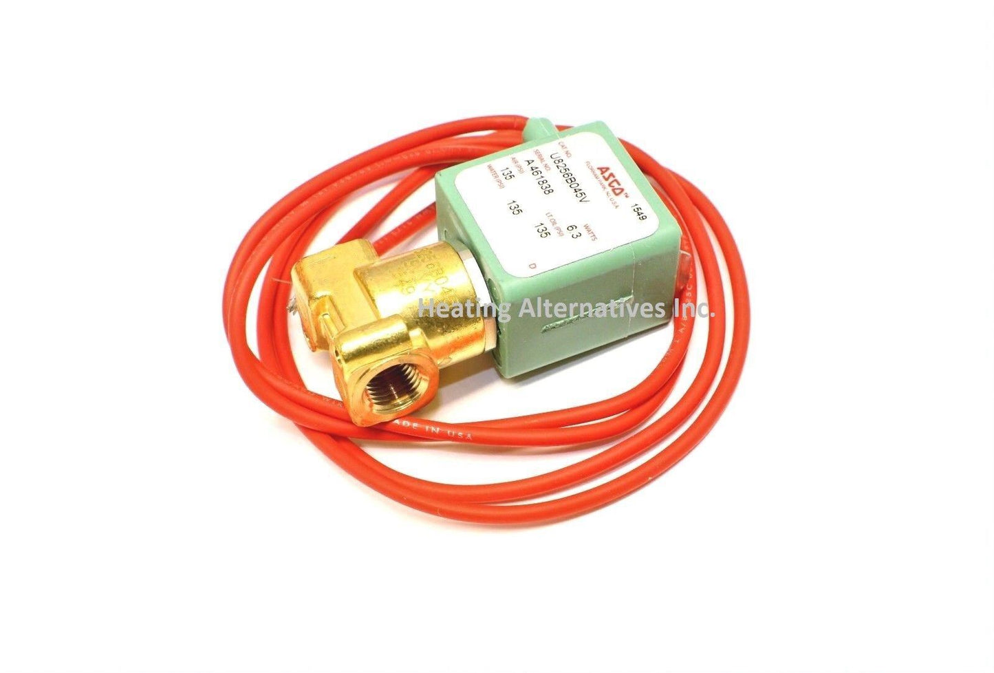 Reznor Solenoid Valve 110177 Waste Oil Heater Part - Asco U8256B045V