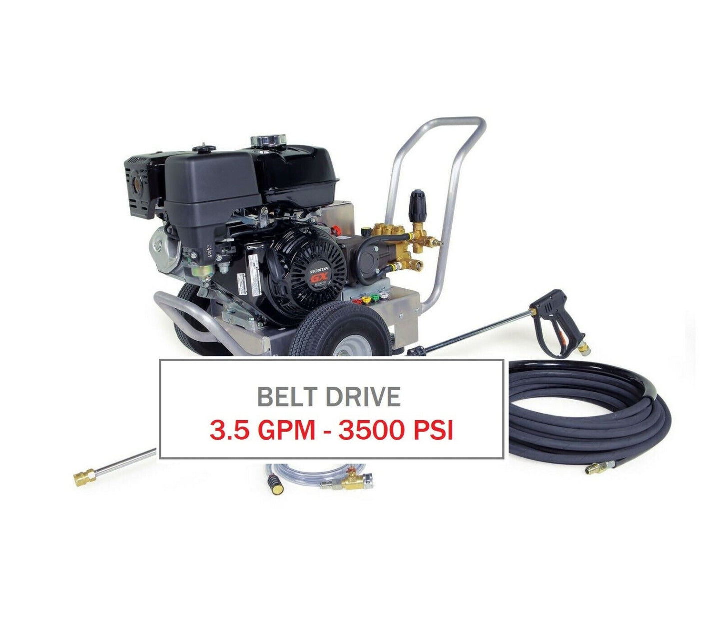 Hotsy 3500 PSI 3.5 GPM Gas Engine Belt Drive - Cold Water Pressure Washer