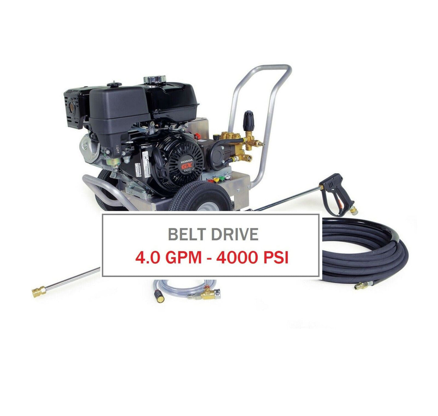 Hotsy 4000 PSI 4.0 GPM Gas Engine Belt Drive (Cold Water Pressure Washer)