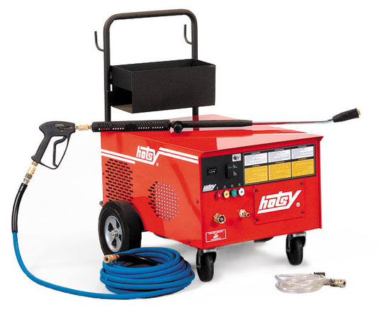 Hotsy® Model 1710 Cold Water Electric Pressure Washer - 2.75 GPM @ 1000 PSI, 2HP 120V/1PH, 20 AMP Baldor®  Electric Motor, Belt Drive Hotsy® Triplex Pump w/NESTechnology™ and Hot Seals, Trigger Gun