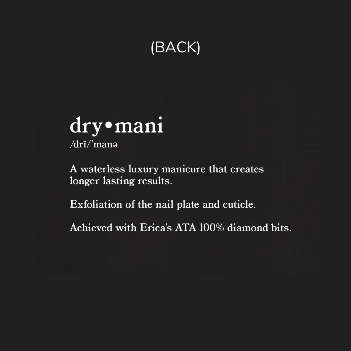 ERICA'S DRY MANI T-SHIRT