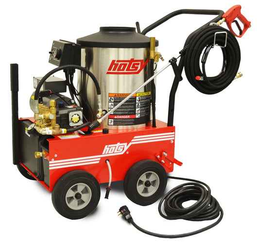 Hotsy® Model 560SS Hot Water Electric Pressure Washer - 2.1 GPM @ 1500 PSI, 2.3HP 115V/1PH 20 AMP Baldor Electric Motor, Fuel Oil-Fired, Direct Drive Hotsy Triplex Pump w/NESTechnology, Trigger Gun