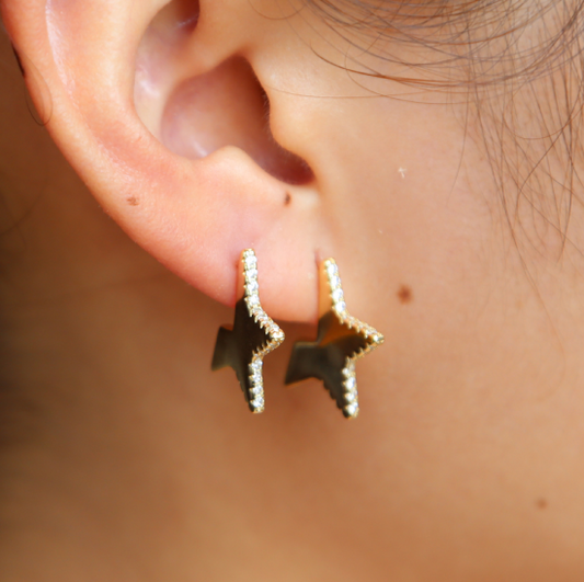 Amelia Star Earring-925 Sterling Silver
