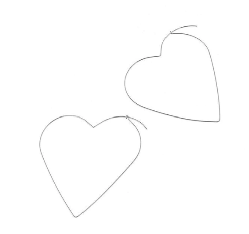 Angel Heart Hoop Earring