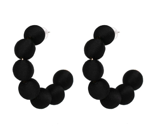 Ava Ball Statement Hoop Earring