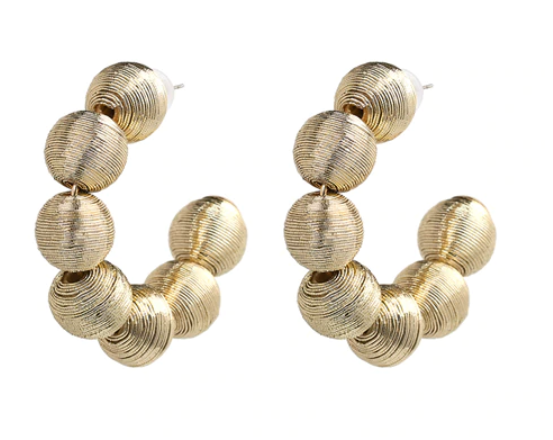 Ava Ball Statement Hoop Earring