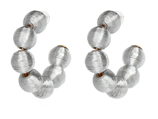 Ava Ball Statement Hoop Earring