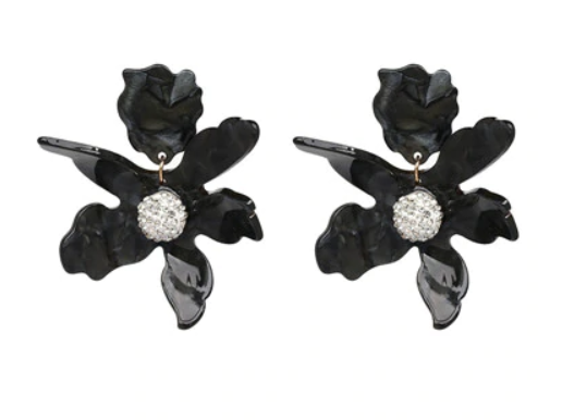 Avery Flower Resin Statement Earring