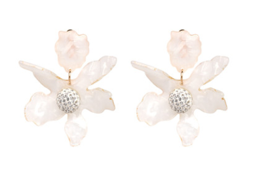 Avery Flower Resin Statement Earring