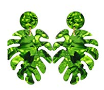 Ayla Palm Tree Resin Earring