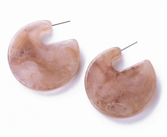Eden Resin Hoop Earring