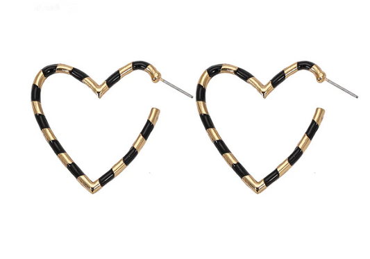 Harper Heart Hoop Earring