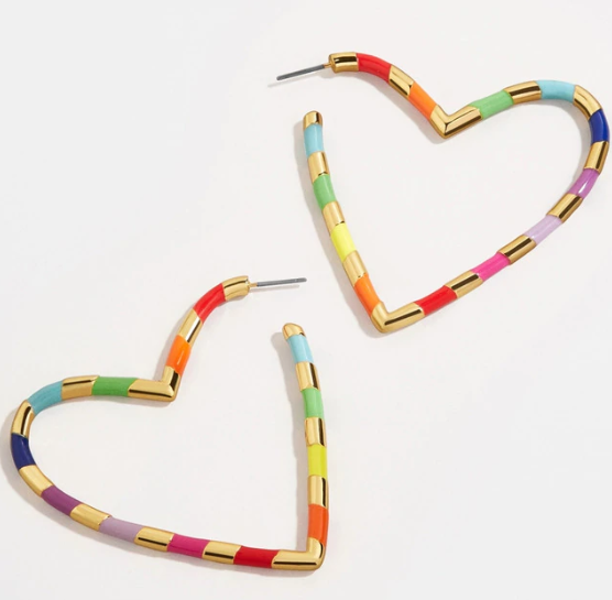 Harper Heart Hoop Earring