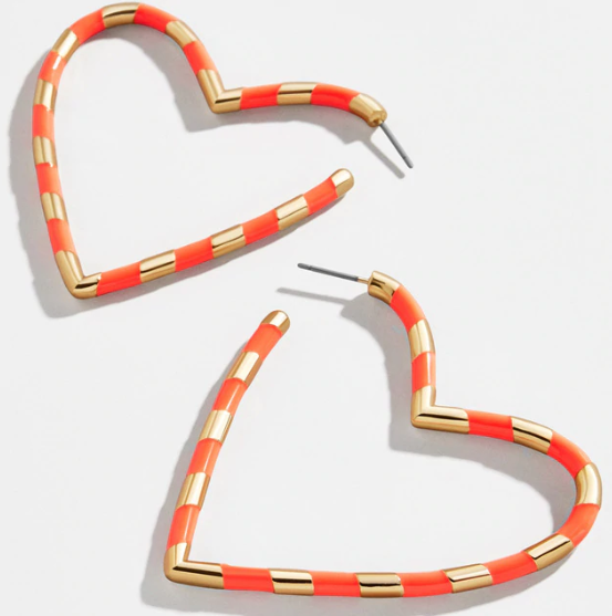 Harper Heart Hoop Earring