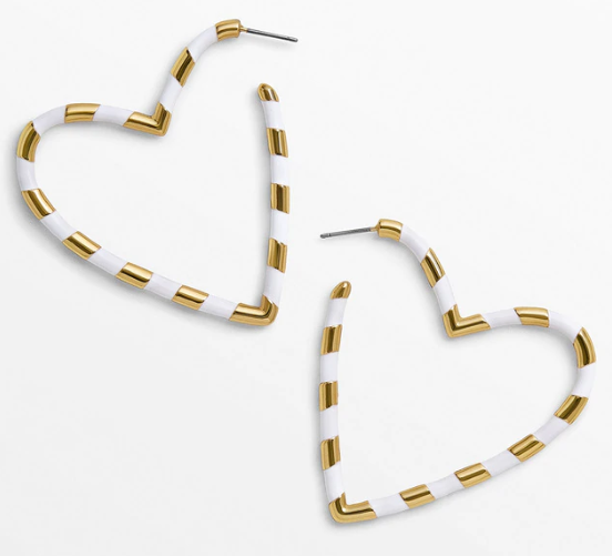 Harper Heart Hoop Earring