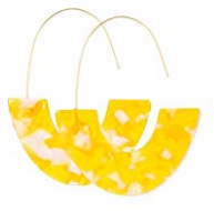 Haven Resin Hoop Earring