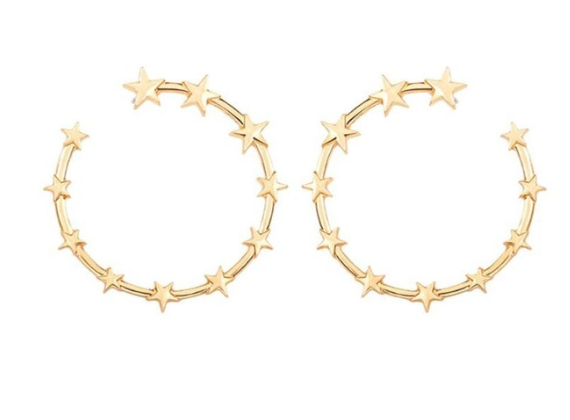 Jst Green Star Earring