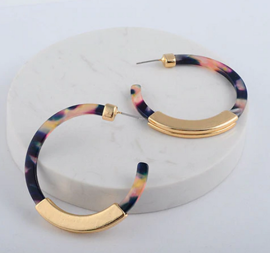 Milani Resin Hoop Earring