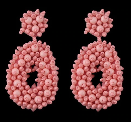 Layle Beaded Drop Statement Earring