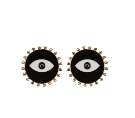Luna Evil Eye Stud Earring